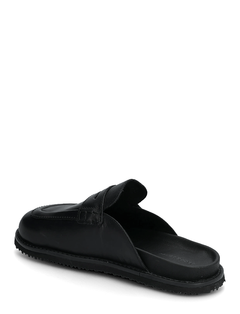 Jack & Jones - JFWTAMWORTH LEATHER SLIDER - mules & clogs - black - 2