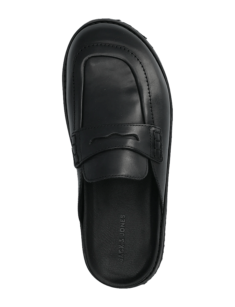 Jack & Jones - JFWTAMWORTH LEATHER SLIDER - mules & clogs - black - 3