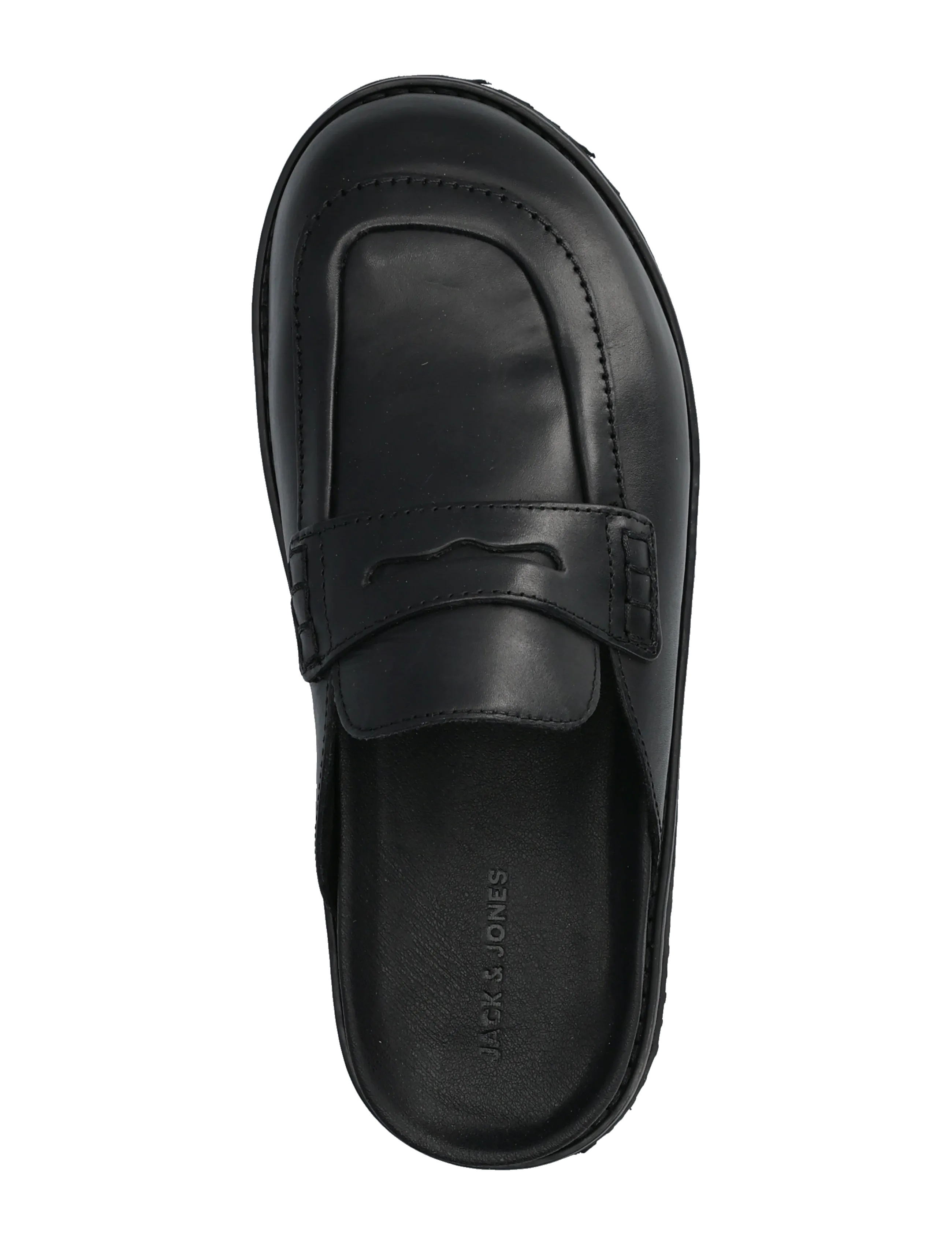 Jack & Jones - JFWTAMWORTH LEATHER SLIDER - mulor & clogs - black - 3
