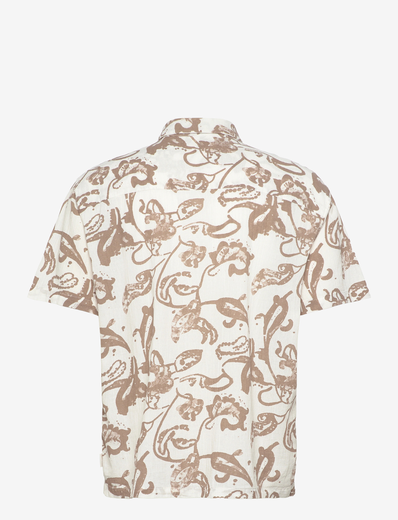 Jack & Jones - JORMONTAUK AOP SHIRT SS - mønstrede skjorter - bright white - 1