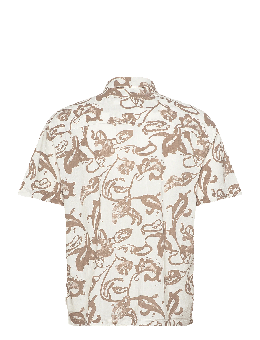 Jack & Jones - JORMONTAUK AOP SHIRT SS - mustriga särgid - bright white - 1