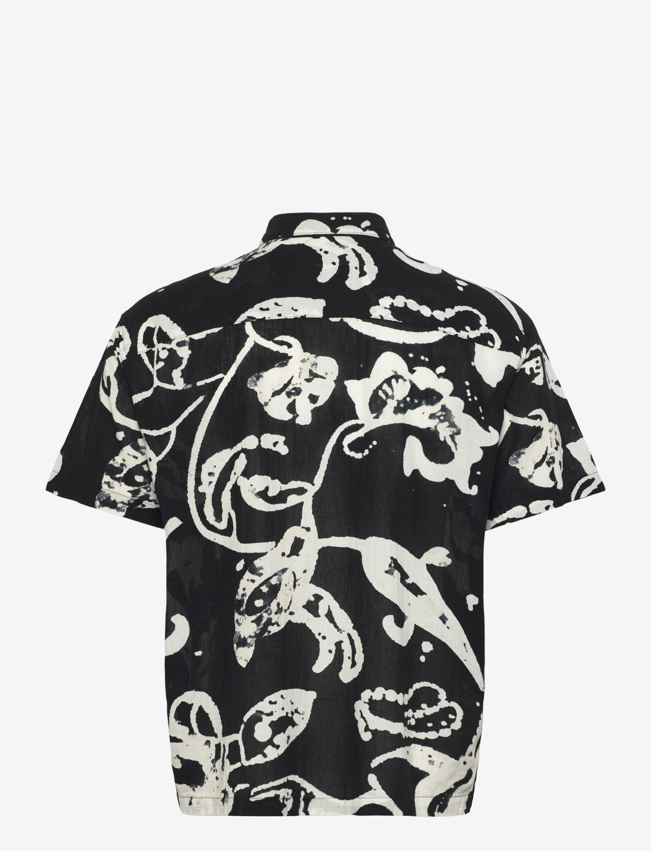 Jack & Jones - JORMONTAUK AOP SHIRT SS - mønstrede skjorter - jet black - 1