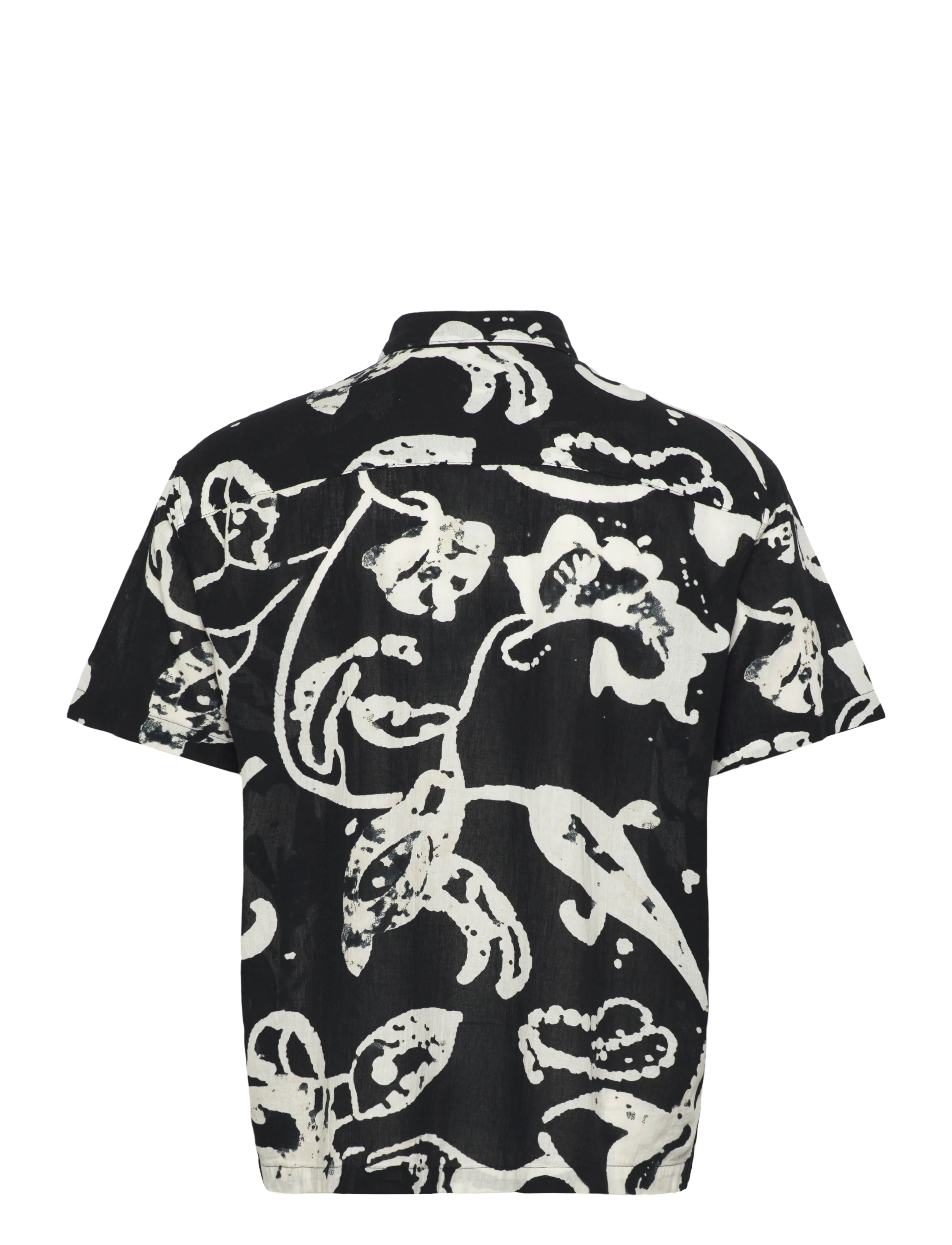 Jack & Jones - JORMONTAUK AOP SHIRT SS - pattern shirts - jet black - 1