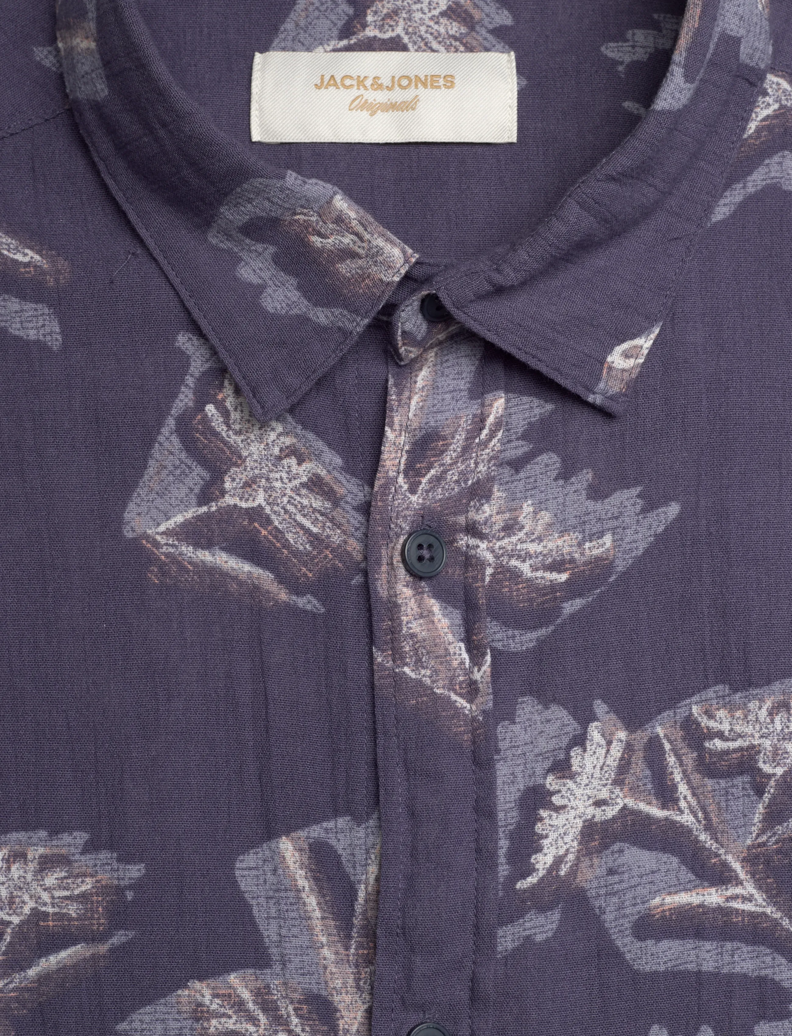Jack & Jones - JORMONTAUK AOP SHIRT SS - hemden mit muster - odyssey gray - 2