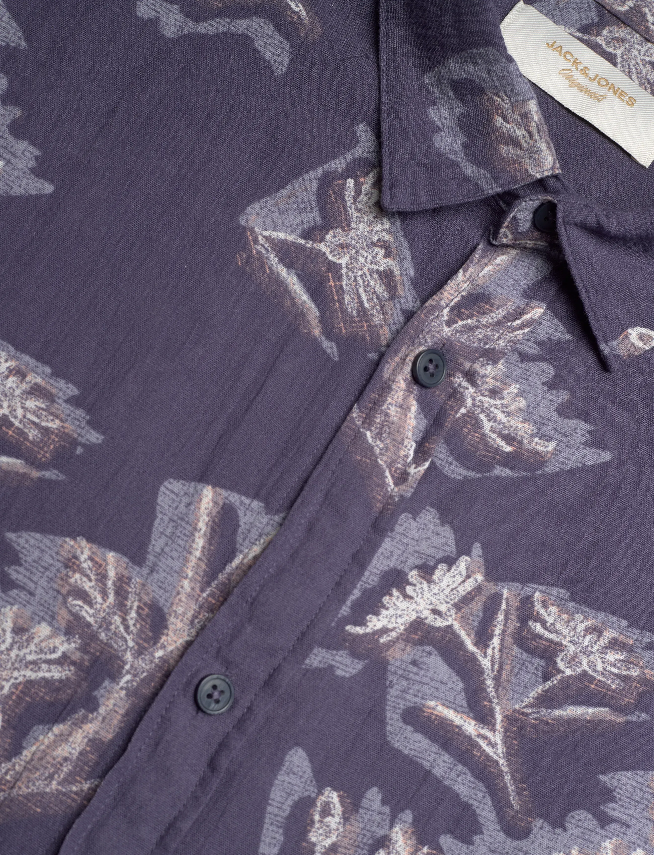 Jack & Jones - JORMONTAUK AOP SHIRT SS - hemden mit muster - odyssey gray - 3