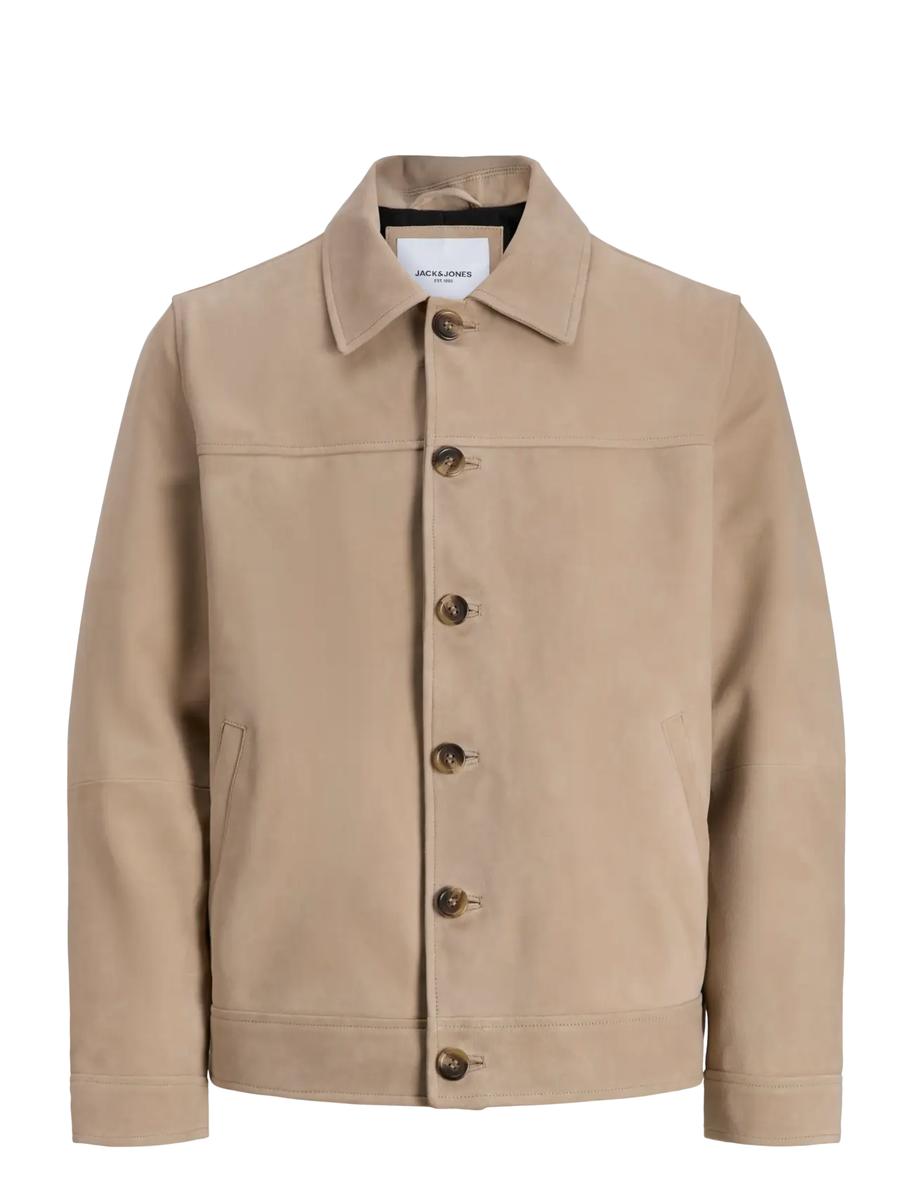 JACK & JONES Jjecasablanca Shacket Noos Beige - L - Herren