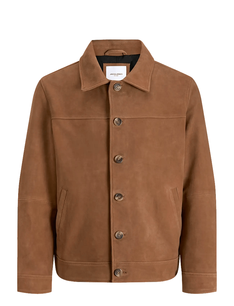Jack & Jones - JJECASABLANCA SHACKET NOOS - frühlingsjacken - tobacco brown - 1