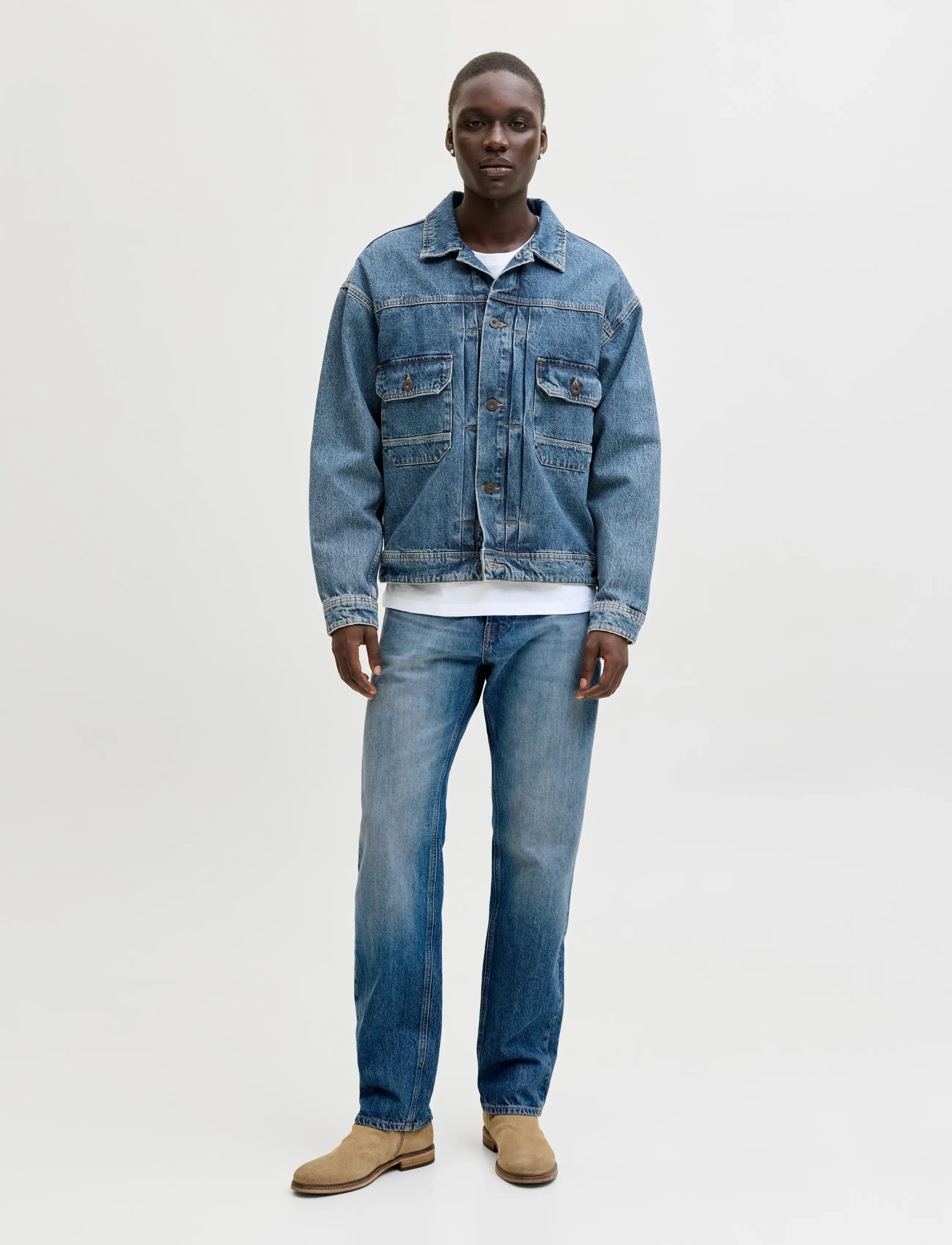 Jack & Jones - JJICHRIS JJCOOPER JOS 843 NOOS - regular jeans - blue denim - 4