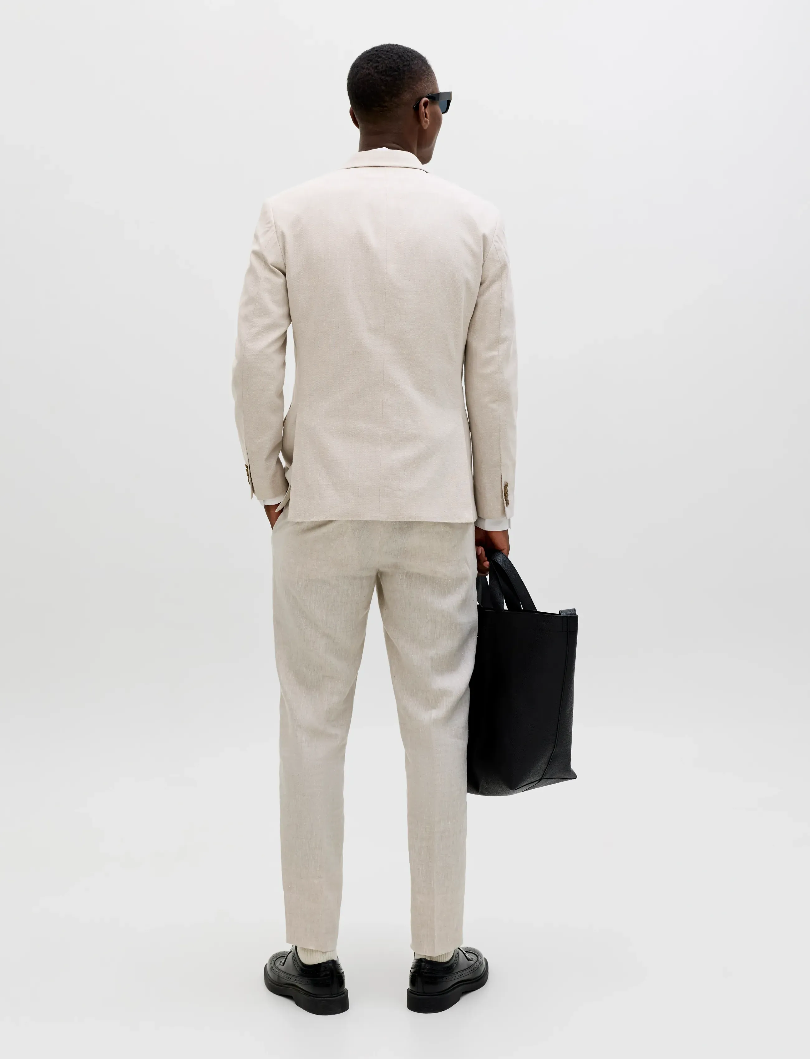 Jack & Jones - JPRMARTIN CARLO SUMMER LINEN BL NO06 - dobbeltradede blazere - ancient scroll - 2
