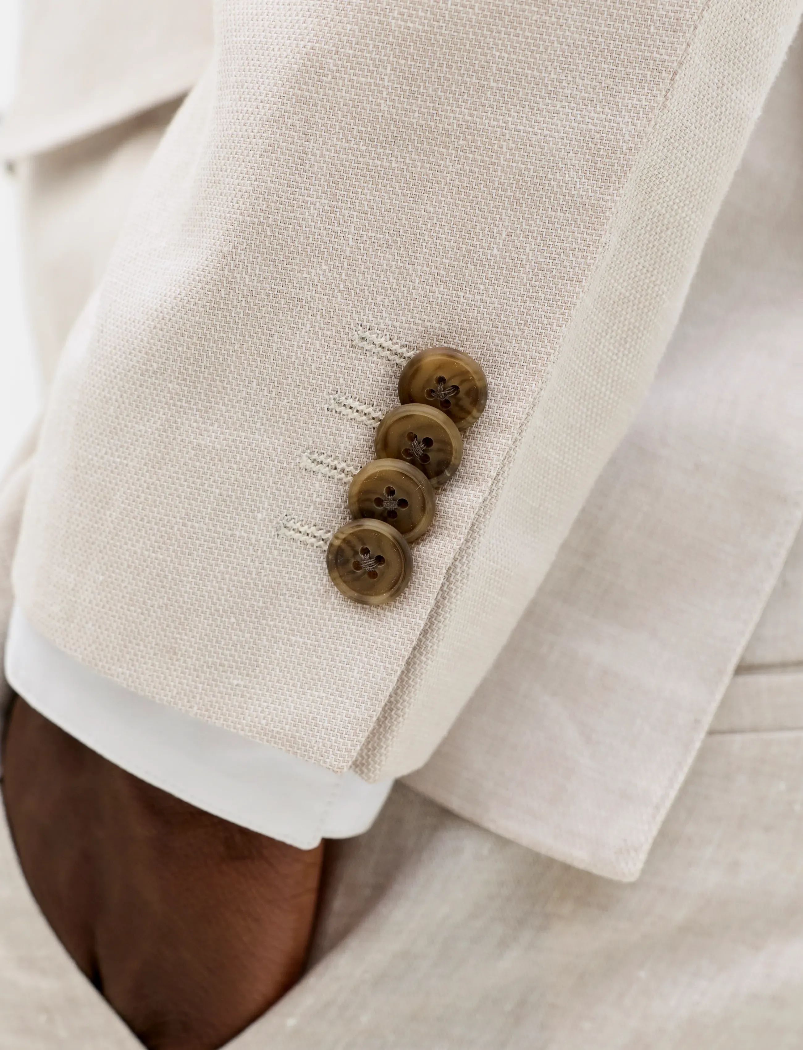Jack & Jones JPRMARTIN CARLO SUMMER LINEN BL NO06 - Fatnaður - ANCIENT SCROLL / brown