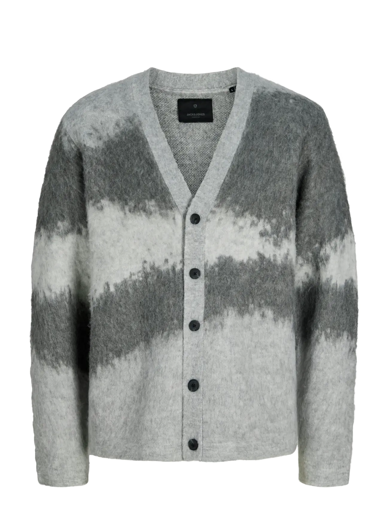 Jack & Jones JPRBLATRAVIS KNIT CARDIGAN STYD AW25 - Strickmode - GREY MELANGE / grey
