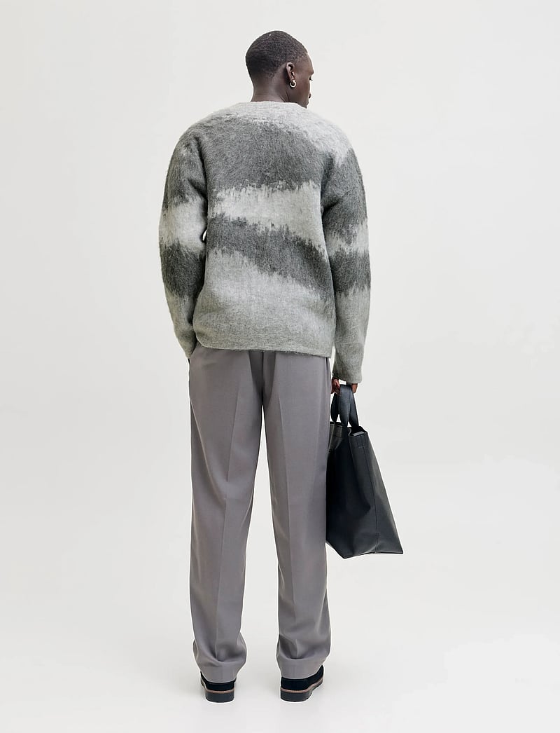 Jack & Jones - JPRBLATRAVIS KNIT CARDIGAN STYD AW25 - cardigans - grey melange - 3