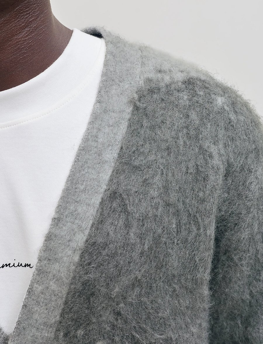 Jack & Jones - JPRBLATRAVIS KNIT CARDIGAN STYD AW25 - grey melange - 5