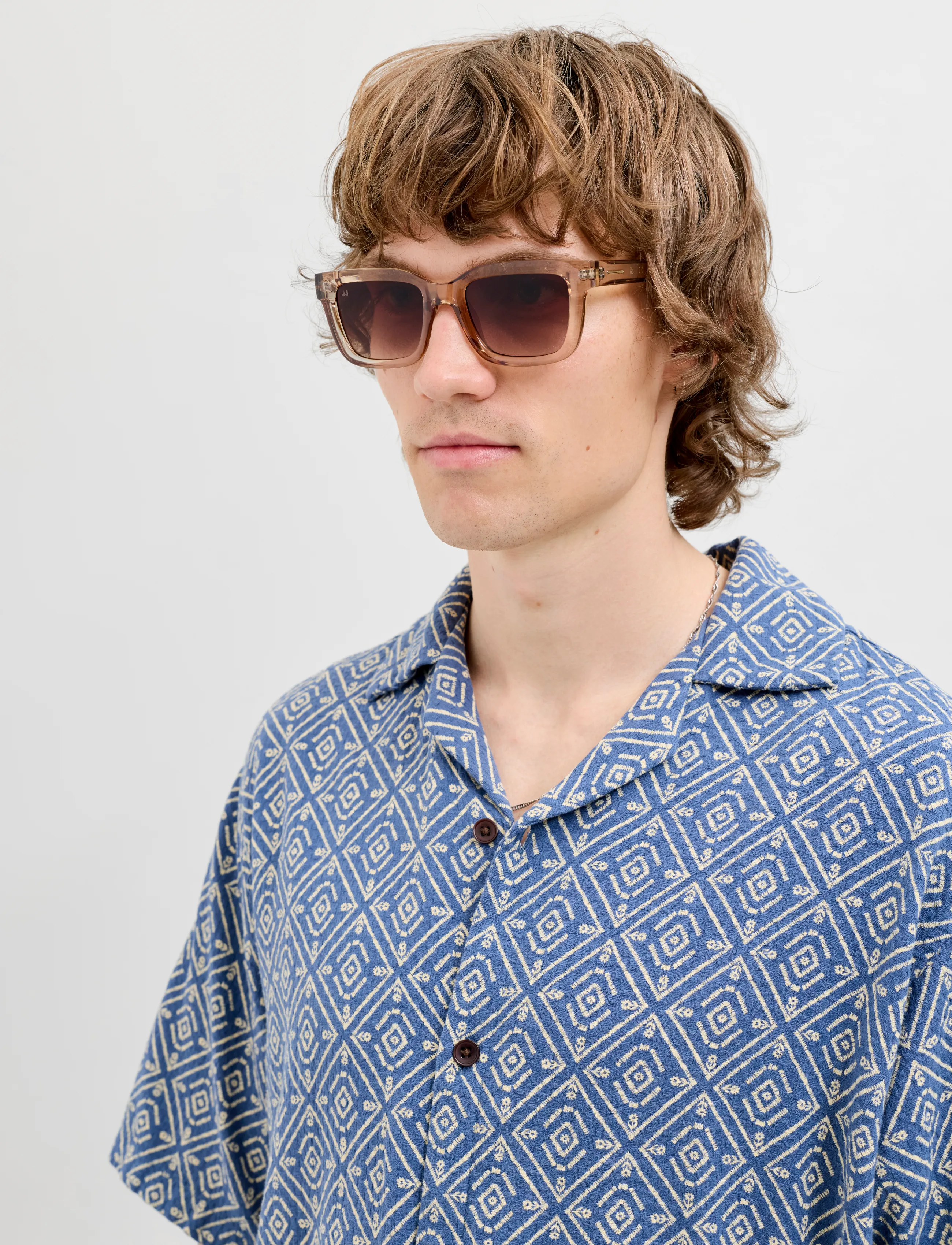 Jack & Jones Jackax Sunglasses, Mænd, Rektangulære Solbriller, Grå, Str: ONE SIZE