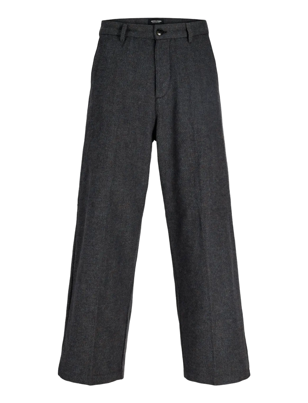 Jack & Jones JPSTOWEN FROST FLANNEL CHINO STYDAW25LTN - Hosen - DARK GREY MELANGE / grey