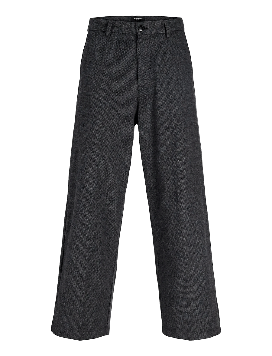 Jack & Jones - JPSTOWEN FROST FLANNEL CHINO STYDAW25LTN - chinos - dark grey melange - 1