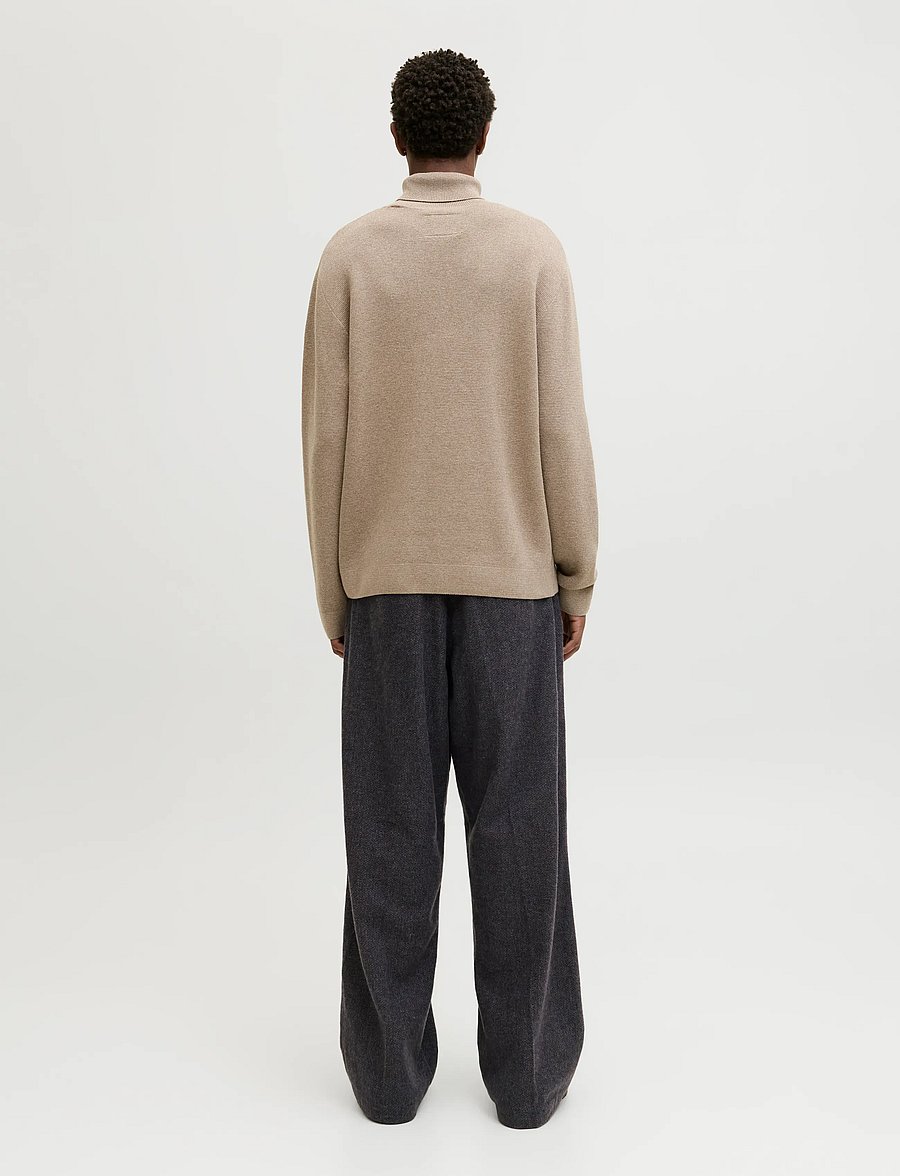 Jack & Jones - JPSTOWEN FROST FLANNEL CHINO STYDAW25LTN - chinos - dark grey melange - 3