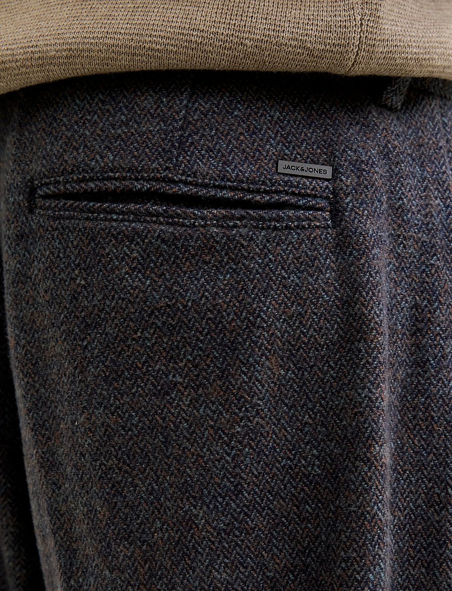 Jack & Jones - JPSTOWEN FROST FLANNEL CHINO STYDAW25LTN - chinos - dark grey melange - 5