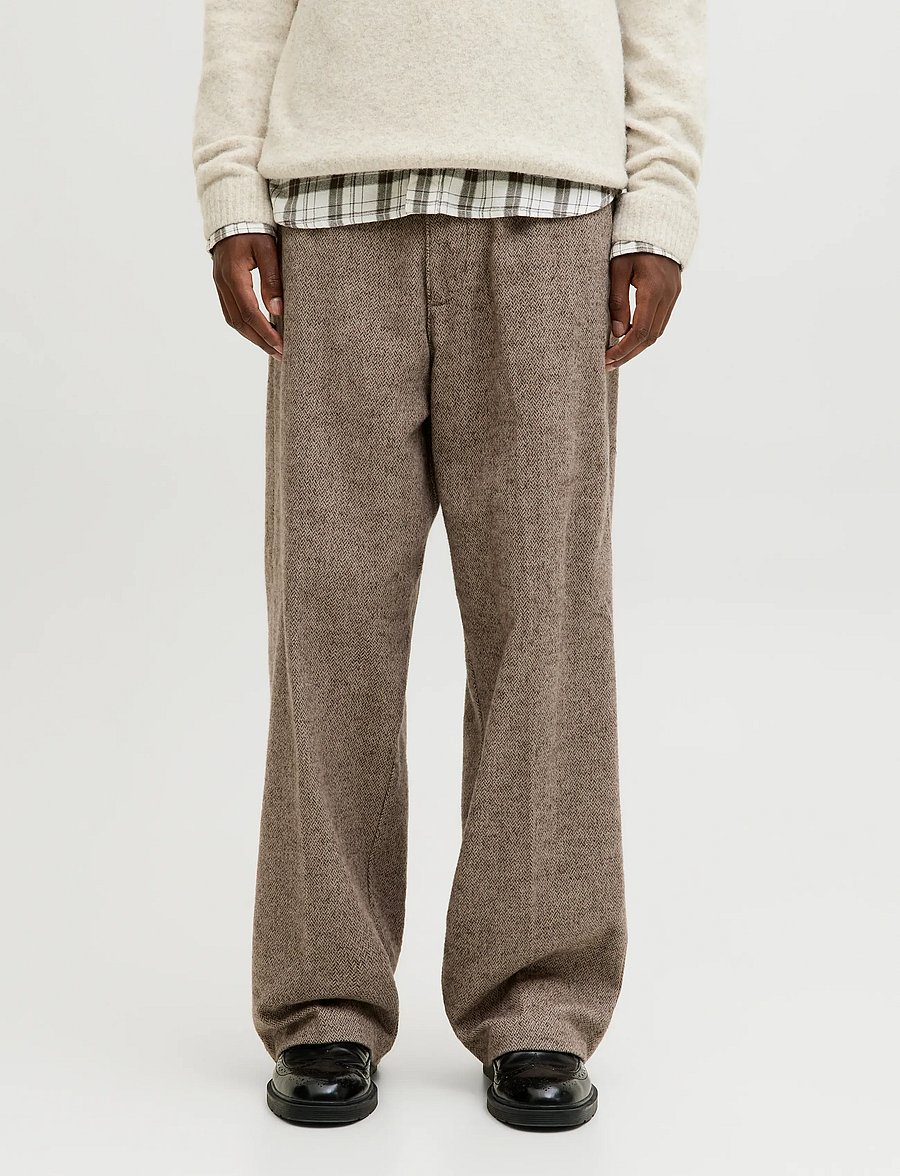 Jack & Jones - JPSTOWEN FROST FLANNEL CHINO STYDAW25LTN - chinos - vintage khaki - 0
