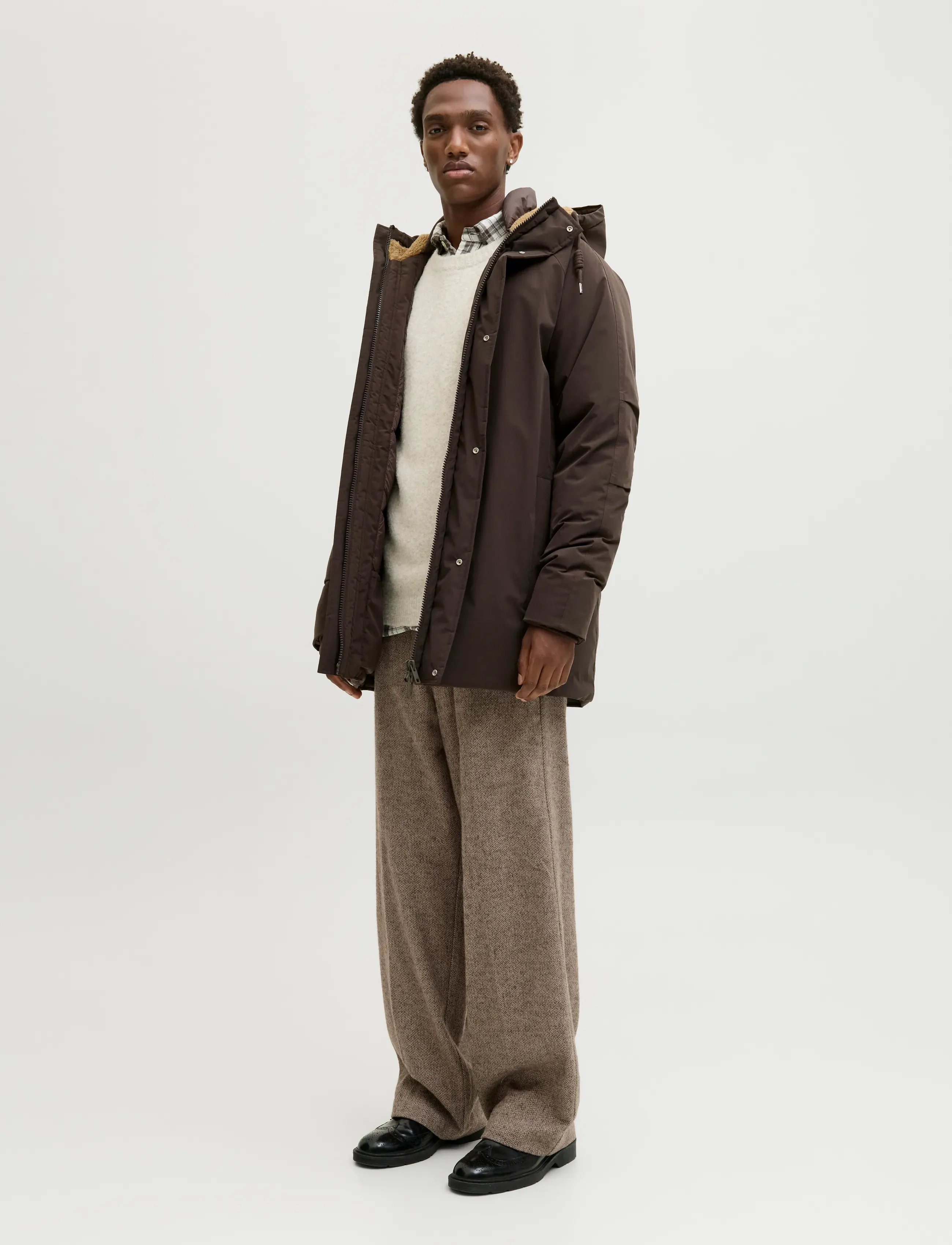 Jack & Jones - JPSTOWEN FROST FLANNEL CHINO STYDAW25LTN - chinos - vintage khaki - 4