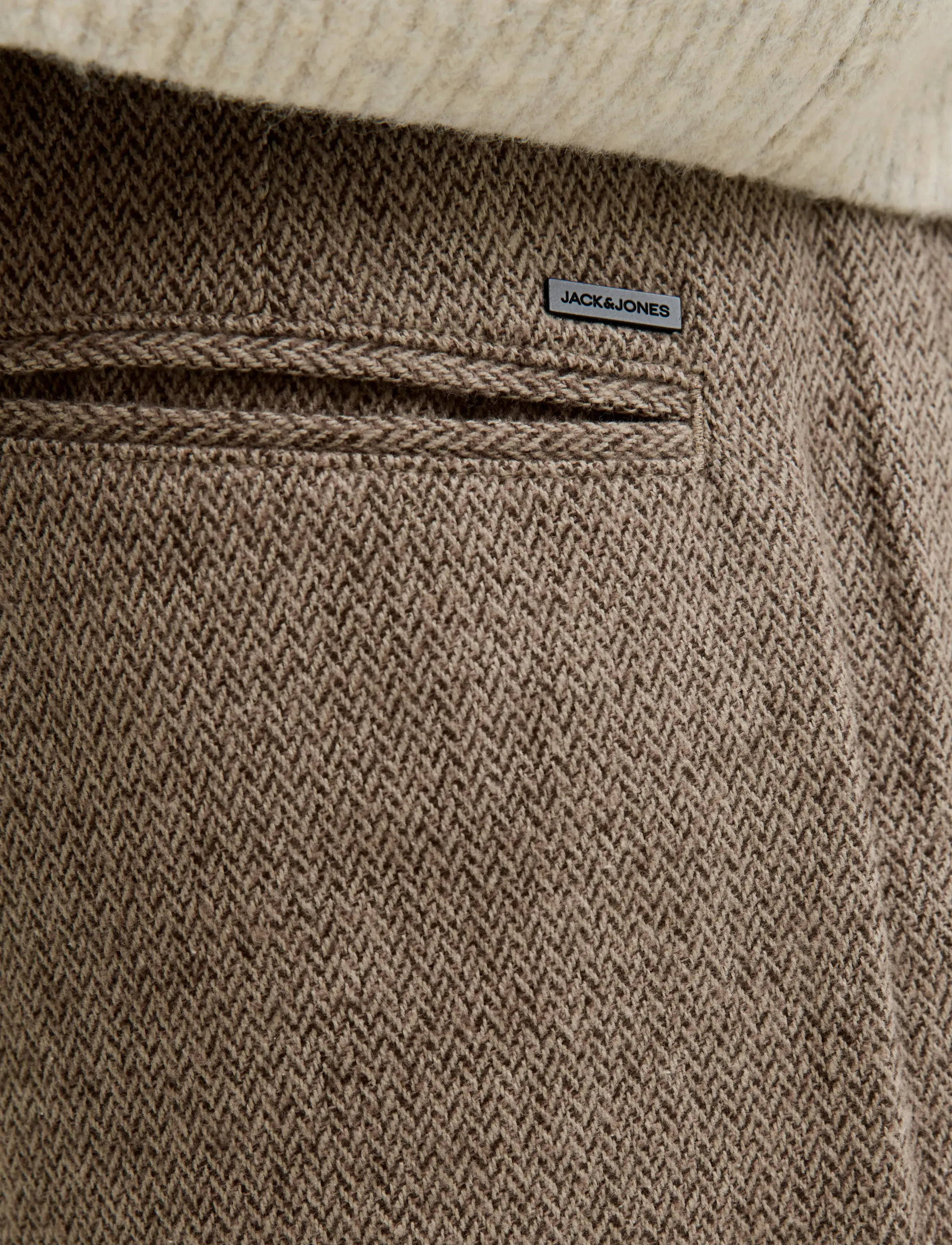Jack & Jones - JPSTOWEN FROST FLANNEL CHINO STYDAW25LTN - chinos - vintage khaki - 5