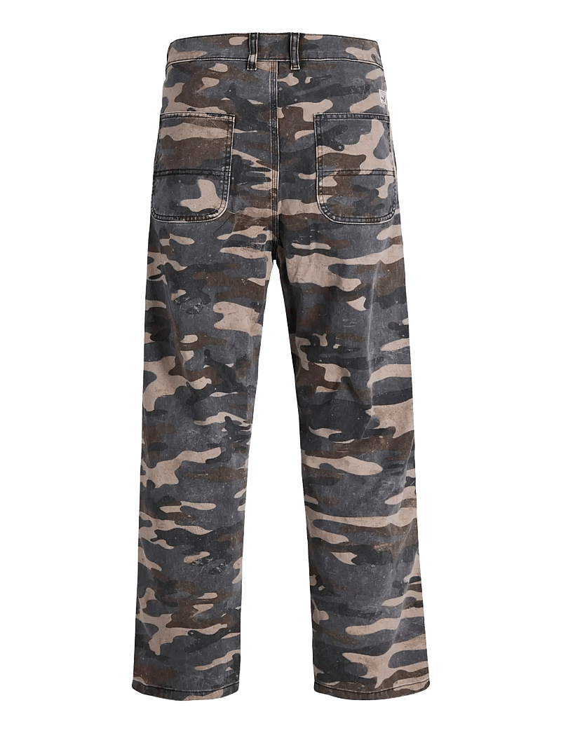 Jack & Jones - JPSTALEX MIX WORKER PANT STYD AW25 LTN - cargobukser - black - 2
