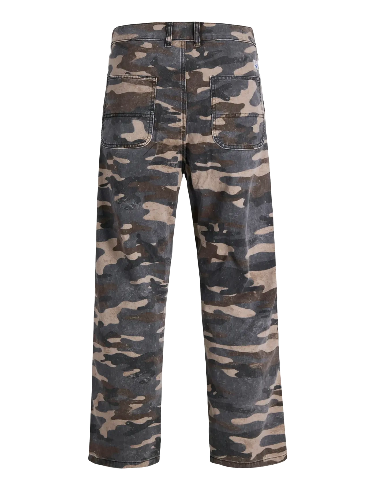 Jack & Jones - JPSTALEX MIX WORKER PANT STYD AW25 LTN - cargohose - black - 2