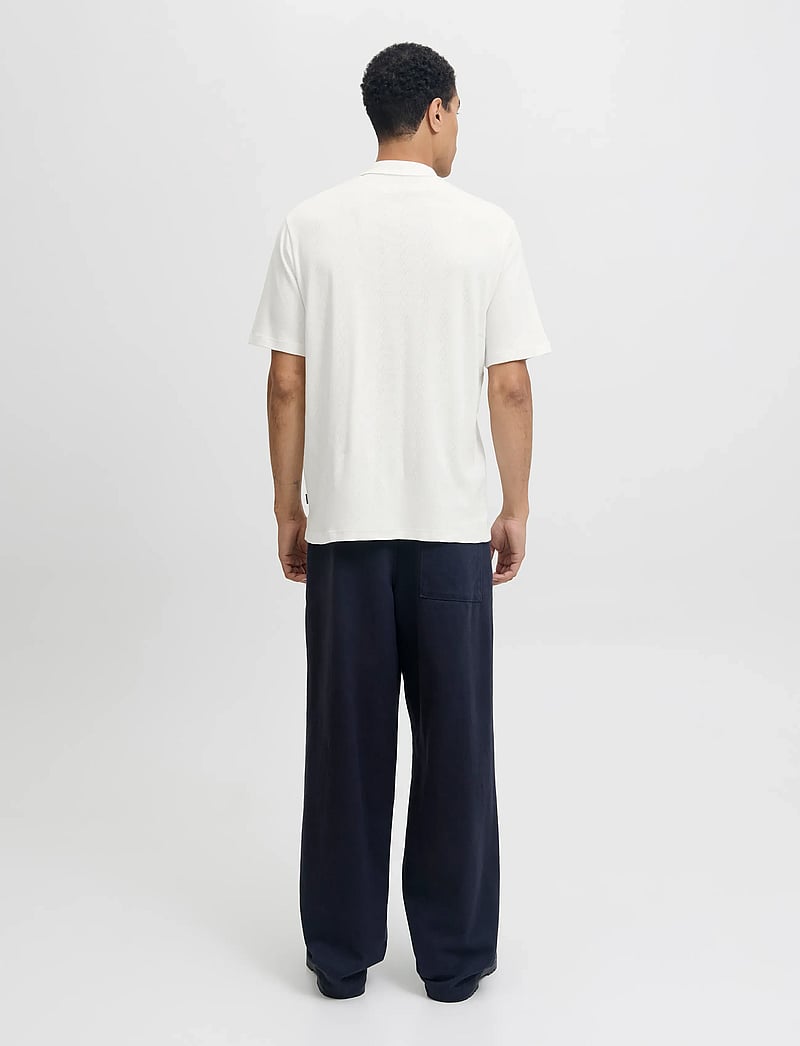 Jack & Jones - JPRBLAROMAN SS POLO STYD AW25 - kortärmade pikéer - cloud dancer - 2