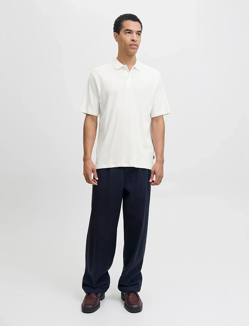 Jack & Jones - JPRBLAROMAN SS POLO STYD AW25 - kortärmade pikéer - cloud dancer - 3
