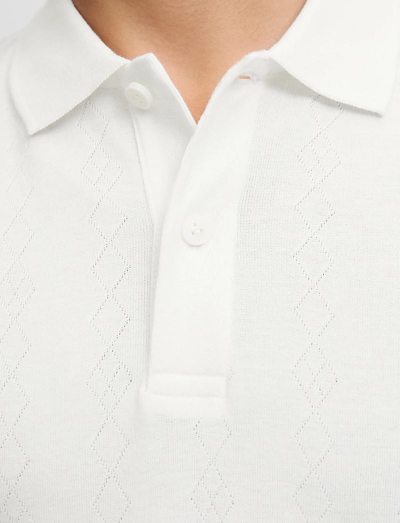 Jack & Jones - JPRBLAROMAN SS POLO STYD AW25 - kortärmade pikéer - cloud dancer - 4