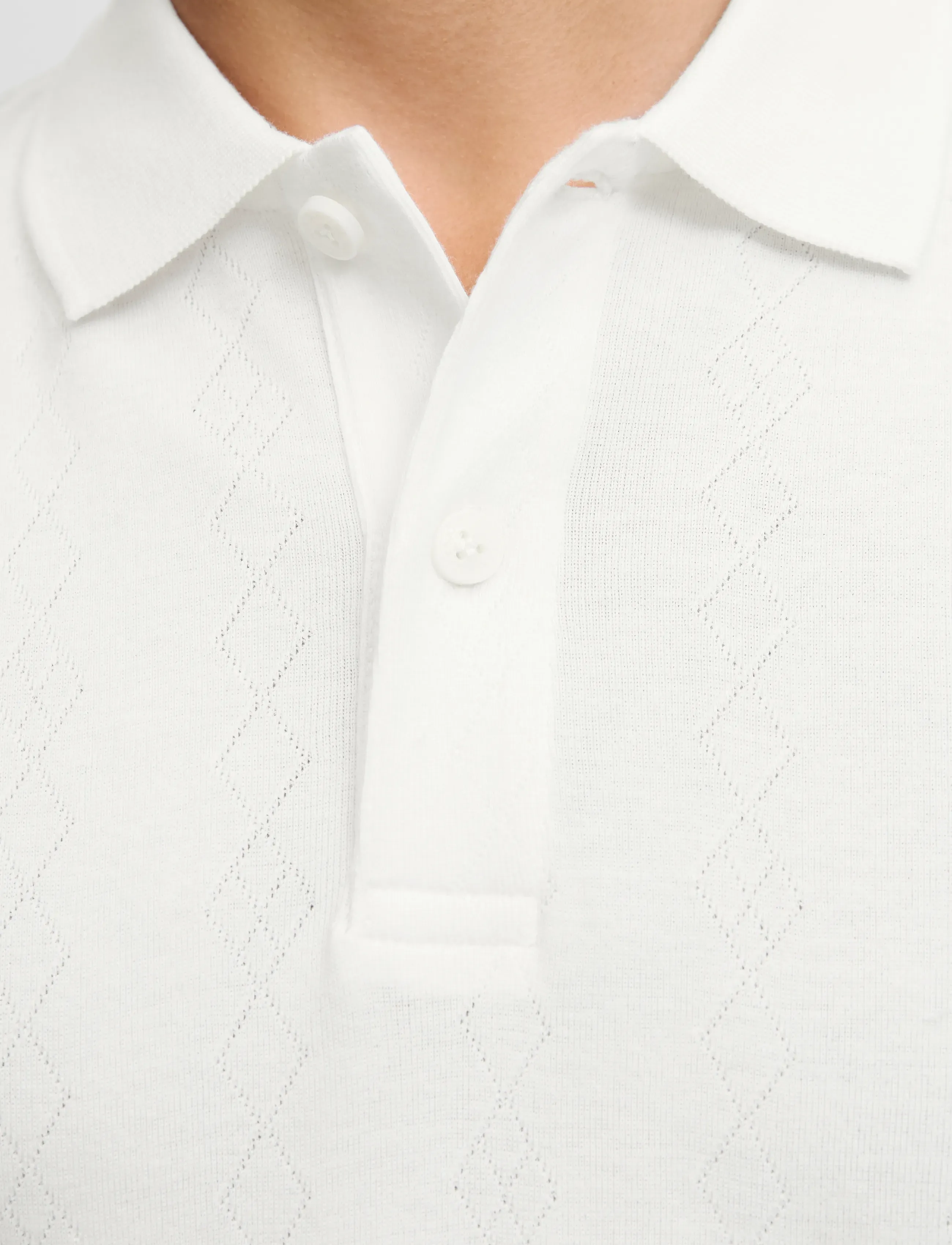 Jack & Jones - JPRBLAROMAN SS POLO STYD AW25 - kortærmede poloer - cloud dancer - 4