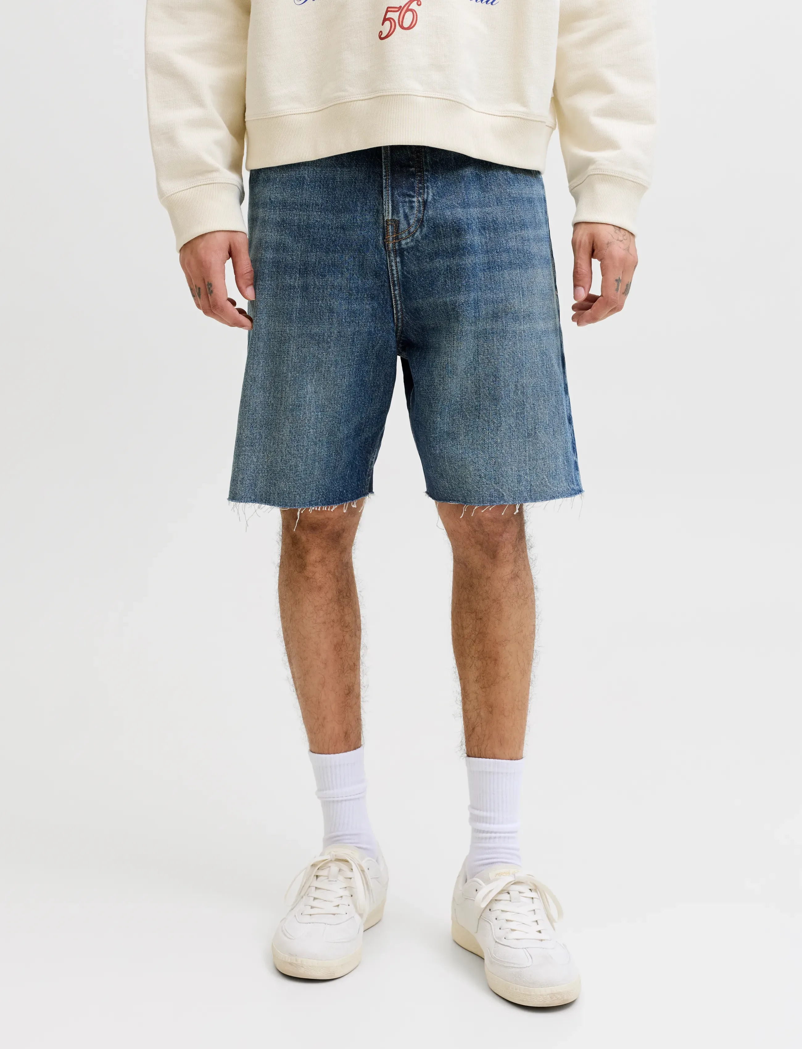 Jack & Jones - JJITONY JJCOOPER ST 796 LN - jeans shorts - blue denim - 0