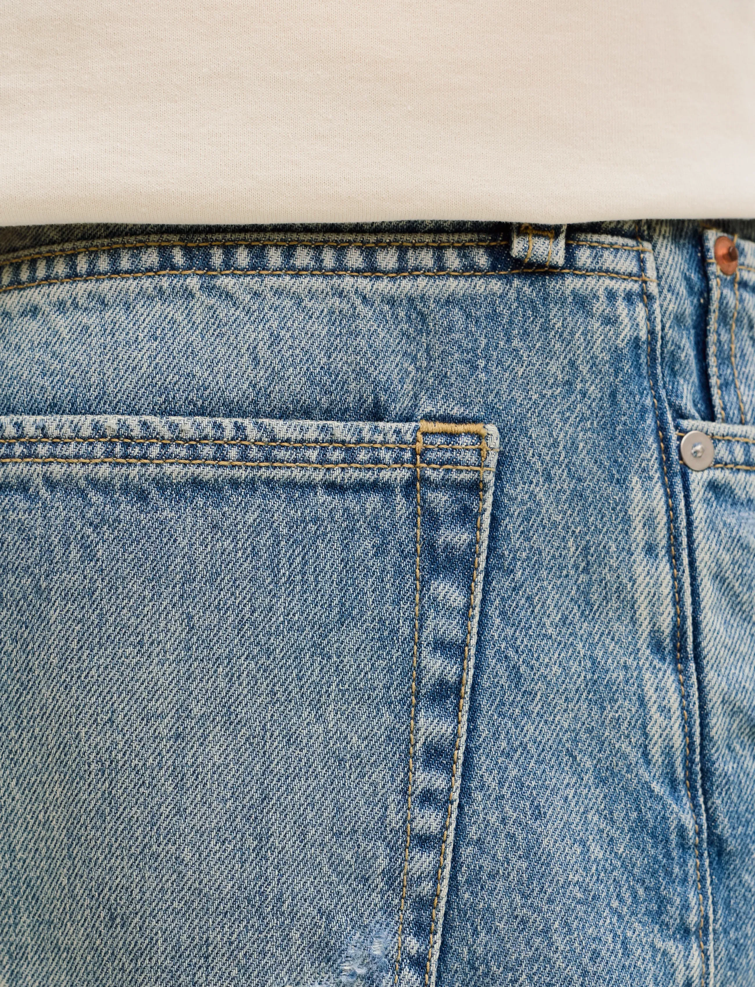 Jack & Jones - JJITONY JJCOOPER ST 796 LN - farkkushortsit - blue denim - 5