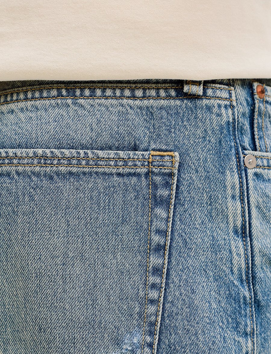Jack & Jones - JJITONY JJCOOPER ST 796 LN - farkkushortsit - blue denim - 5