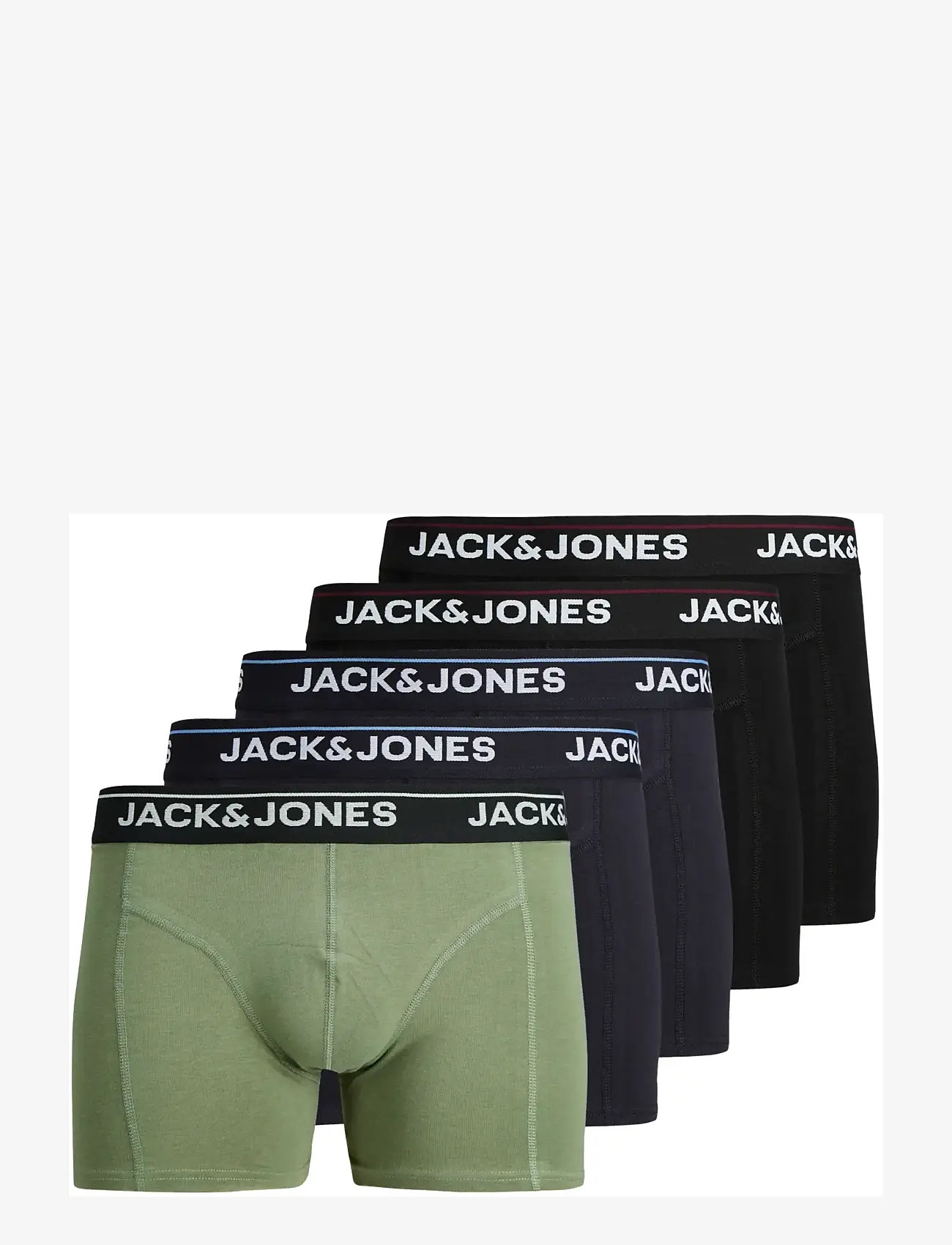 Jack & Jones - JACTIMOTHY SOLID TRUNKS 5 PACK - lowest prices - sea spray - 1