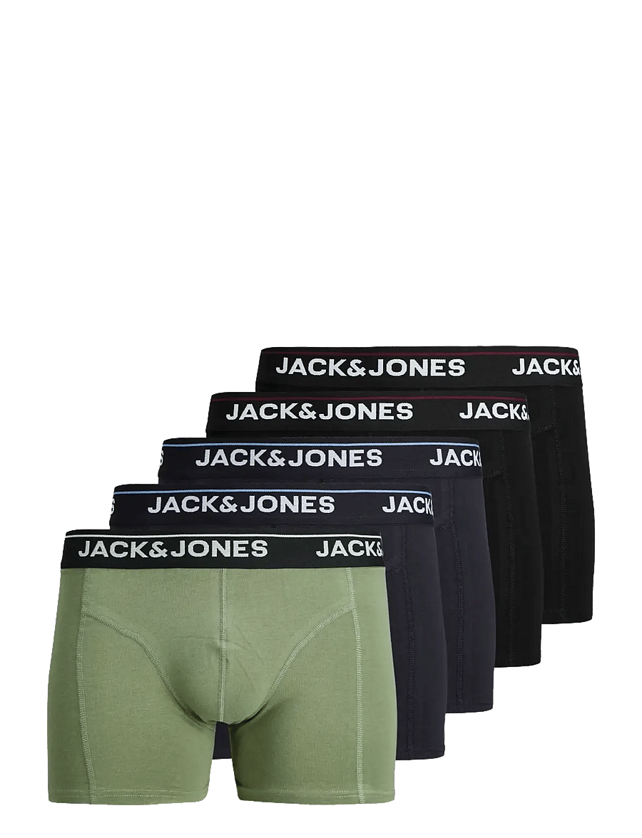 Jack & Jones - JACTIMOTHY SOLID TRUNKS 5 PACK - apakšveļas multipaka - sea spray - 1