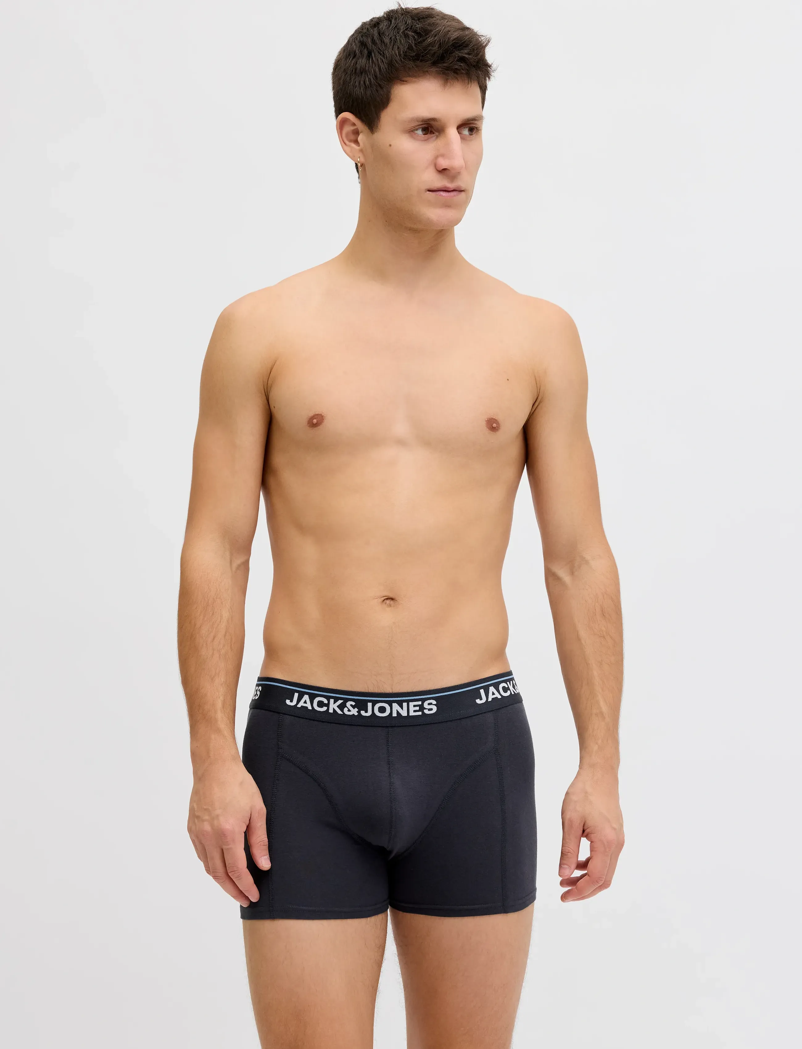 Jack & Jones JACTIMOTHY SOLID TRUNKS 5 PACK - Meestele - SEA SPRAY / black