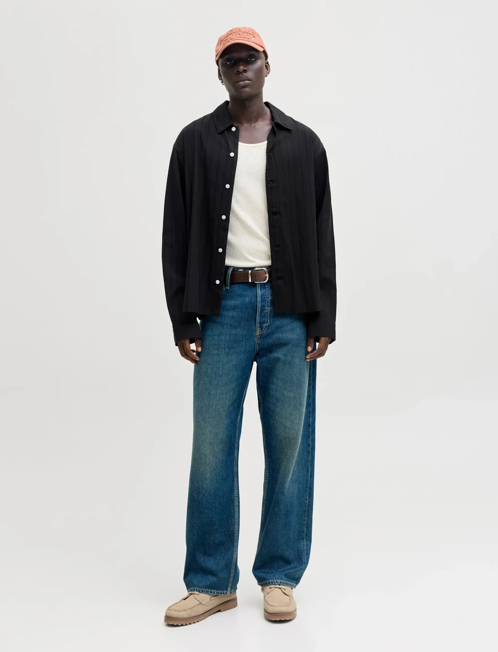 Jack & Jones - JORPARTY STRUCTURE SHIRT LS STYD AW25 - casual overhemden - black - 4