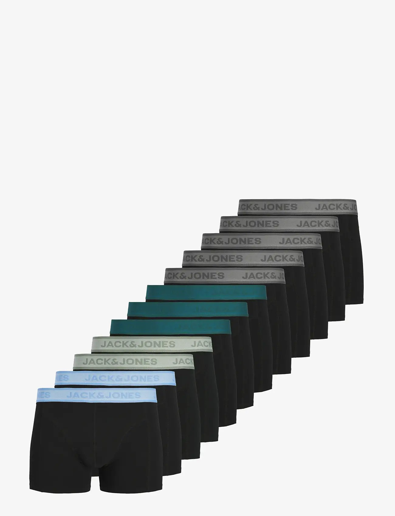 Jack & Jones - JACWESLEY SOLID TRUNKS 12 PACK - boxer shorts - black - 1
