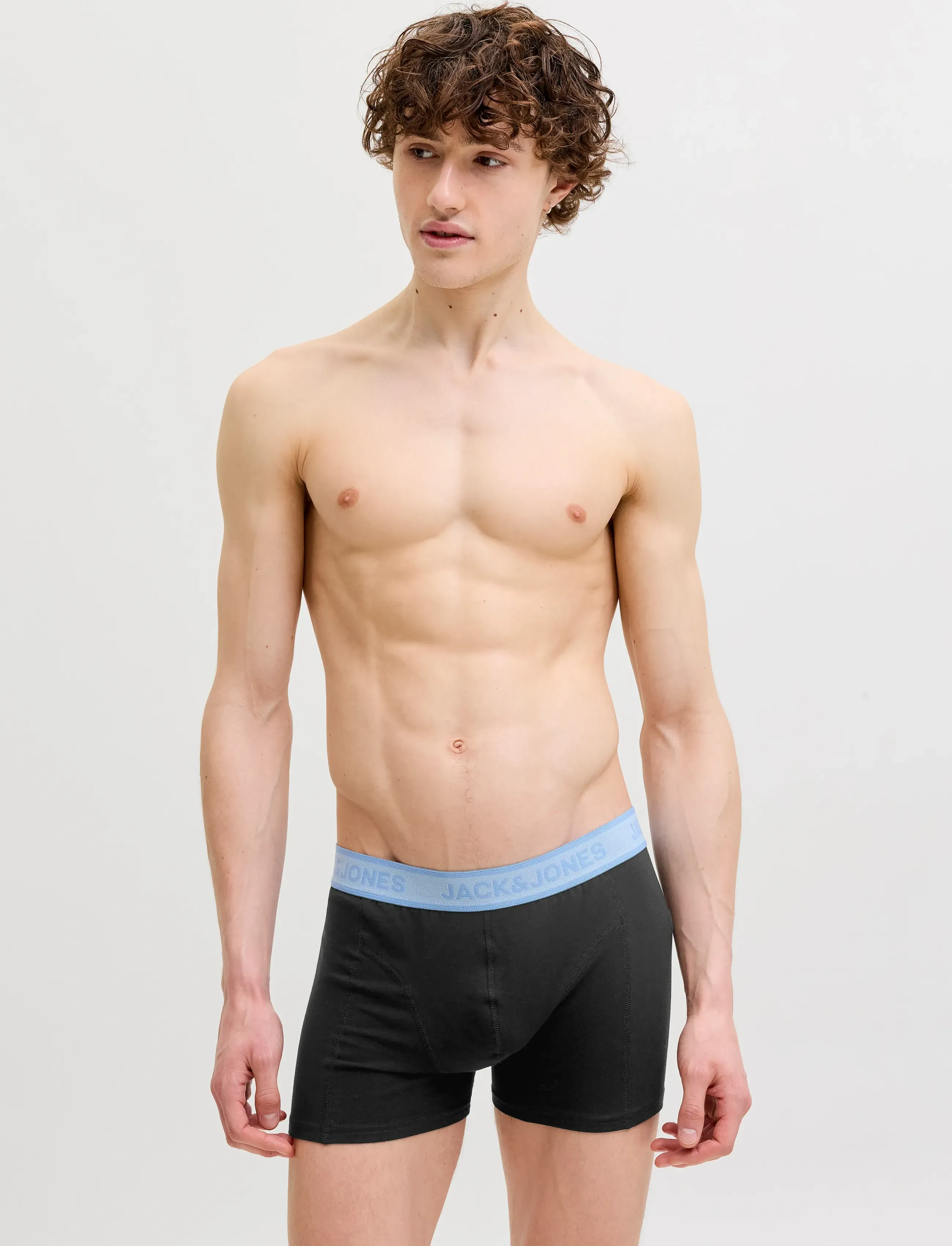 Jack & Jones JACWESLEY SOLID TRUNKS 12 PACK - Looks for less - BLACK / black