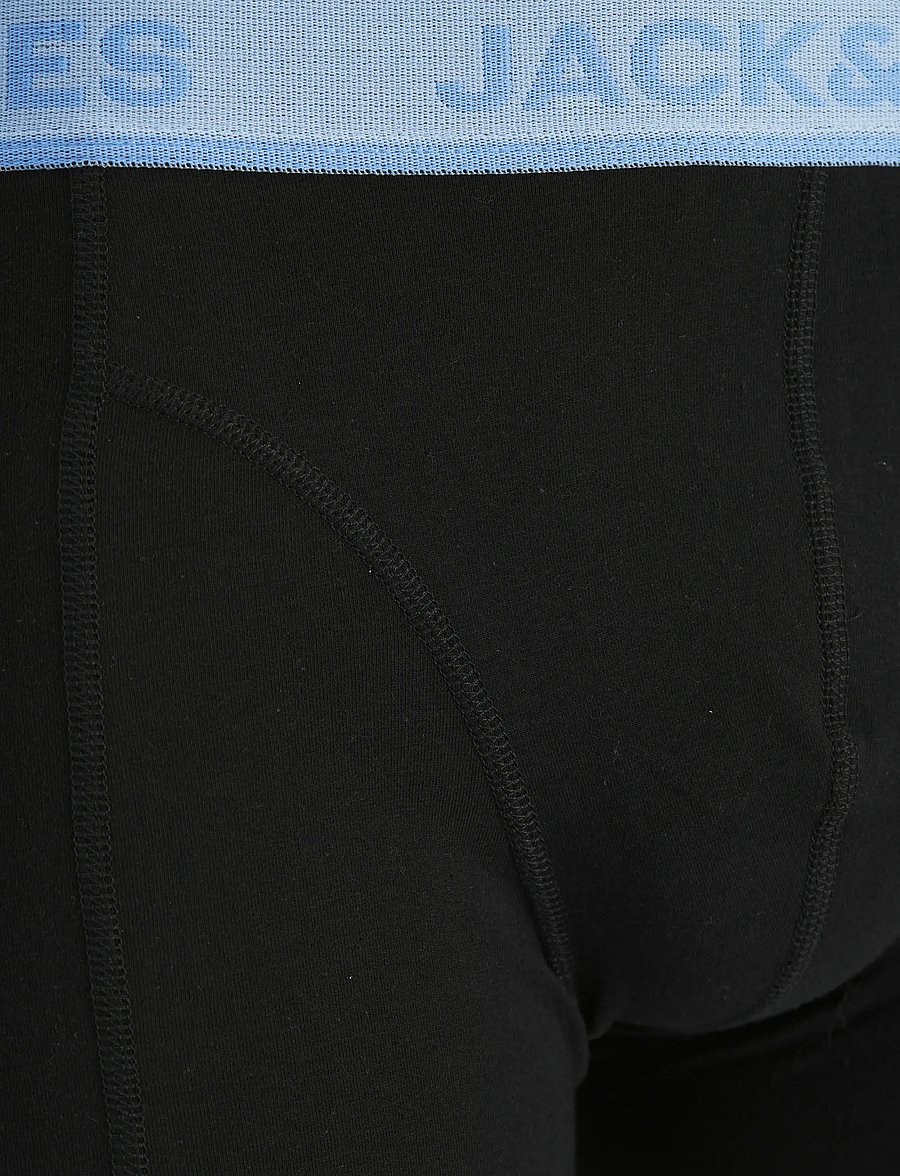 Jack & Jones - JACWESLEY SOLID TRUNKS 12 PACK - apatinių komplektas - black - 3