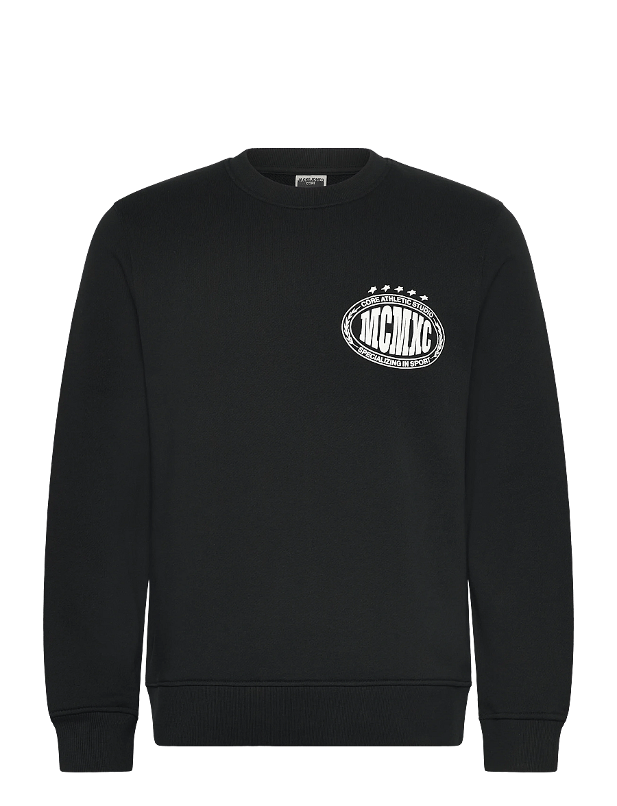 Jack & Jones - JCOFADE PRINT SWEAT CREW NECK STYD AW25 - overdele - black - 0