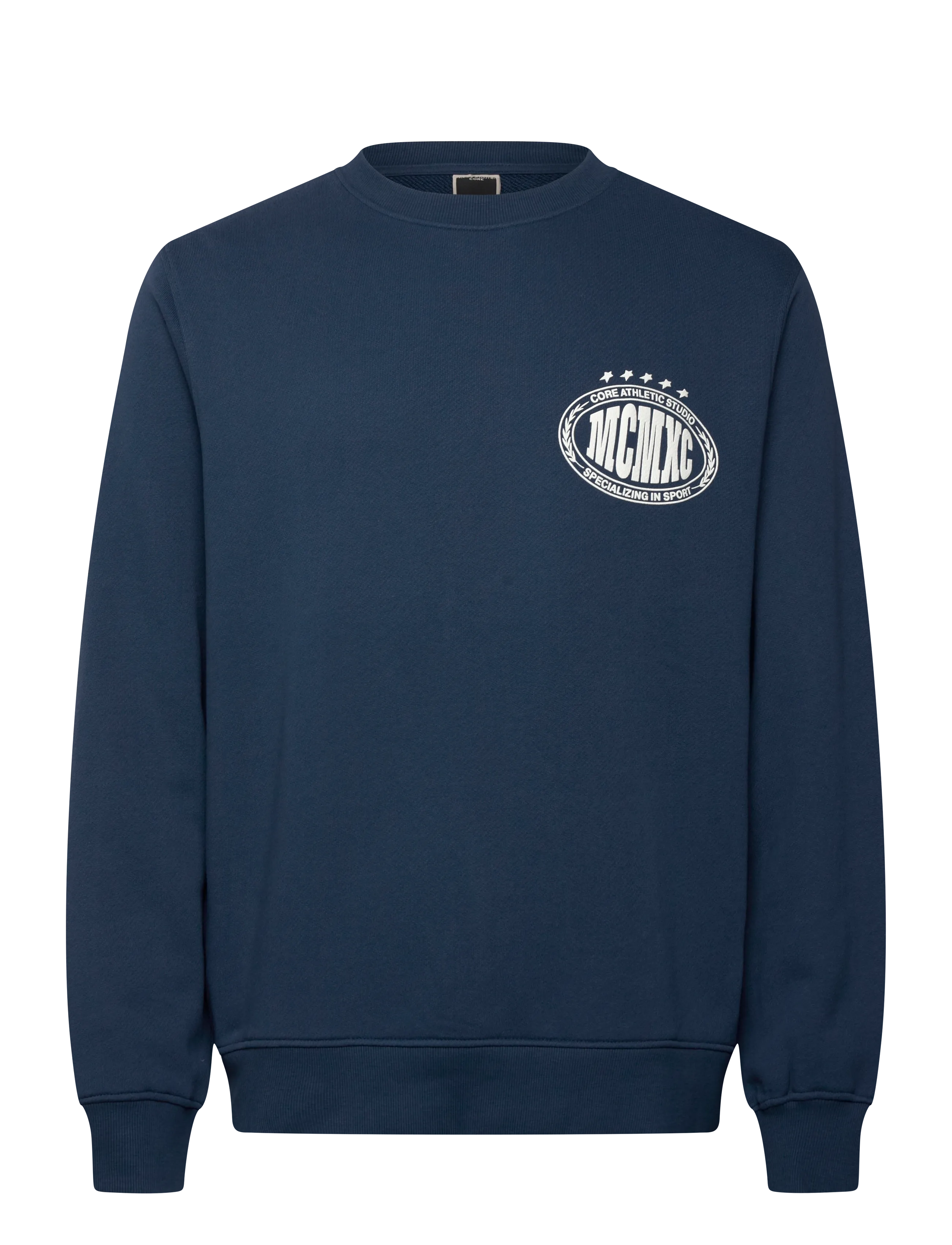 Jack & Jones JCOFADE PRINT SWEAT CREW NECK STYD AW25 - Beliebte Marken - TITAN / navy