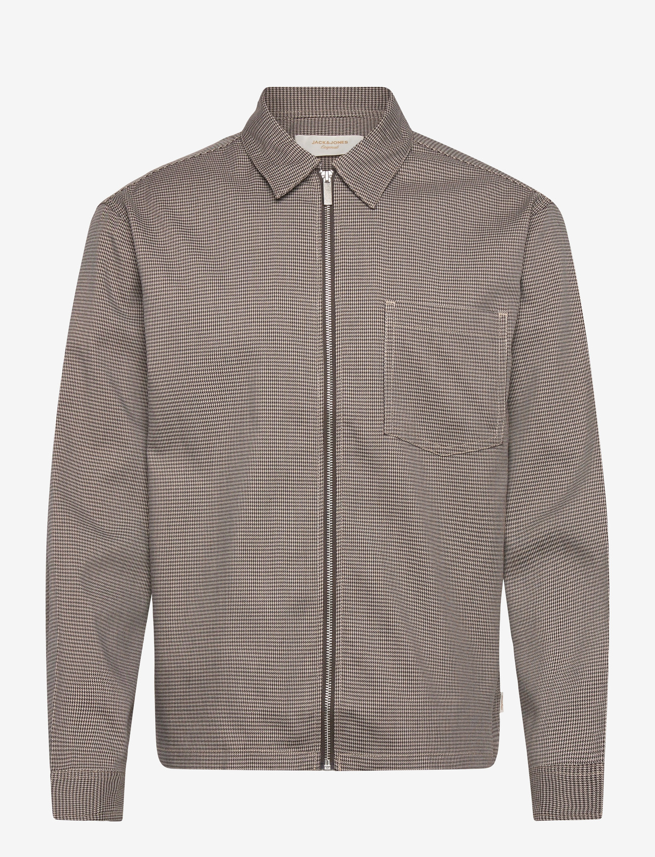 Jack & Jones - JORPARTY ZIP OVERSHIRT LS STYD AW25 - efterårsjakker - crockery - 0