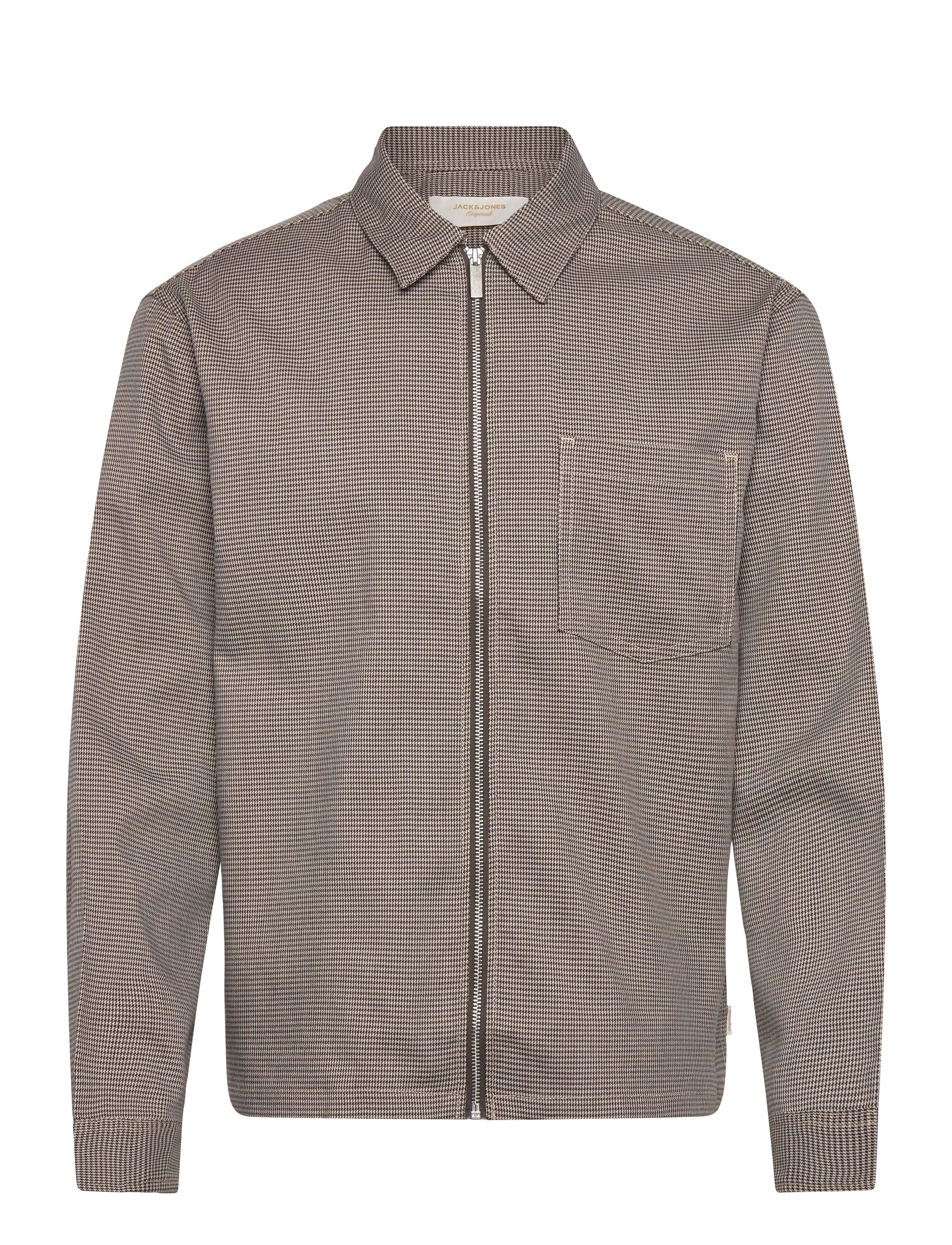 Jack & Jones JORPARTY ZIP OVERSHIRT LS STYD AW25 - Jackets & Coats - CROCKERY / beige
