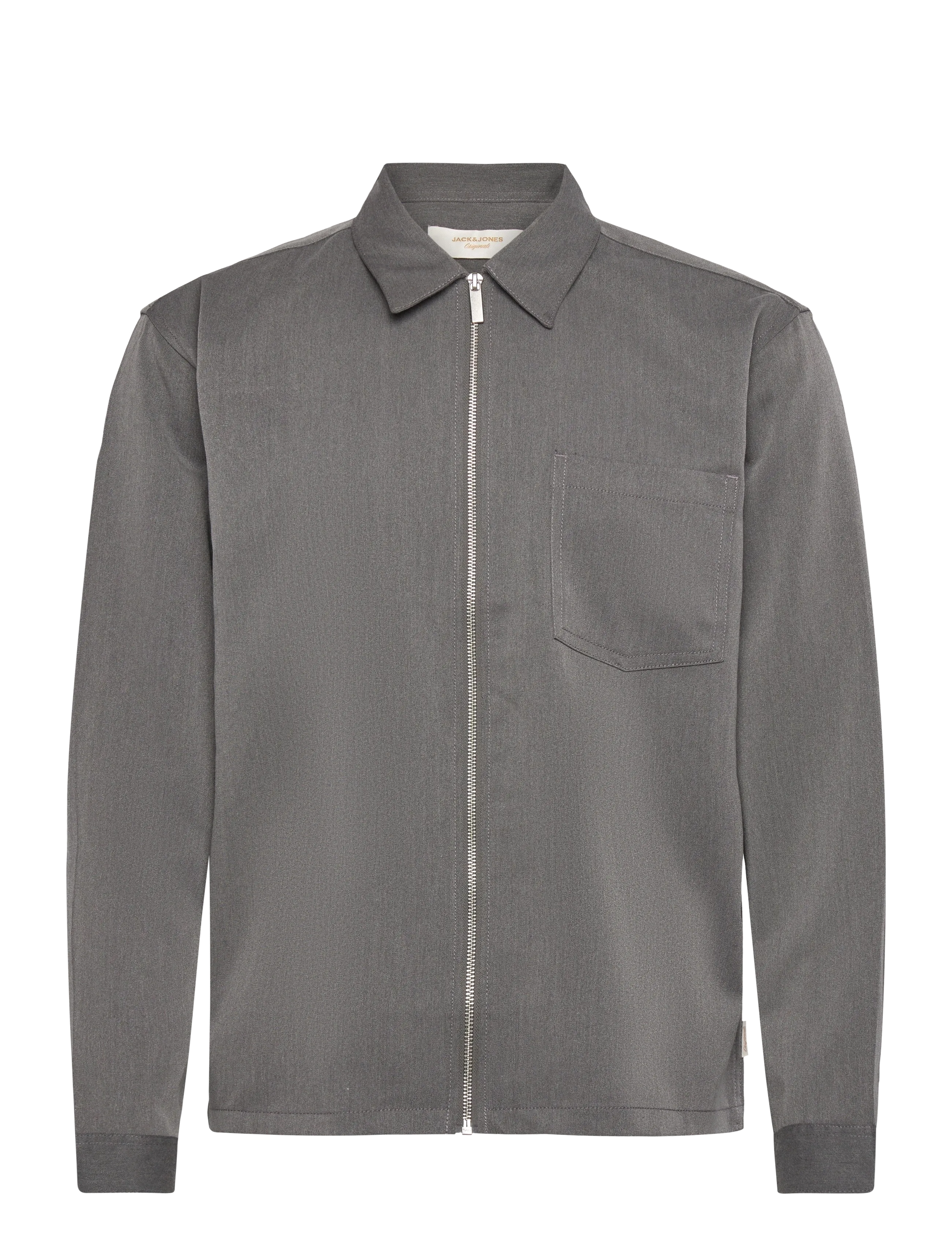 JORPARTY ZIP OVERSHIRT LS STYD AW25 - GREY MELANGE