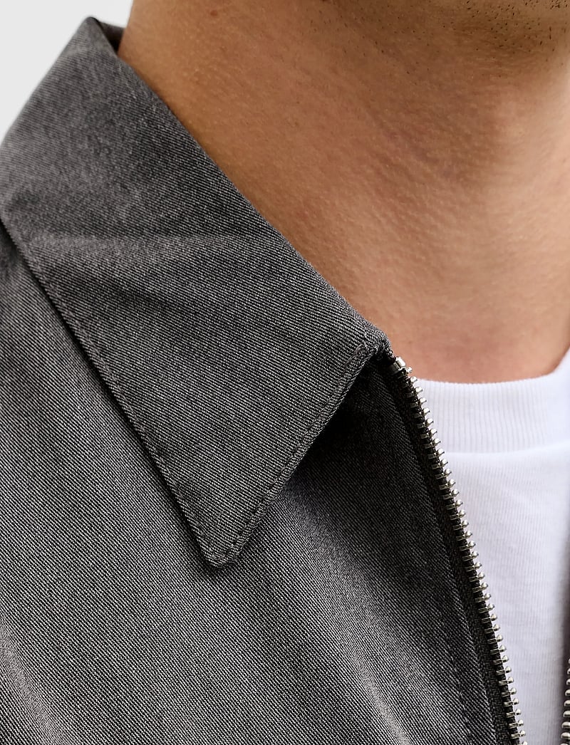 Jack & Jones - JORPARTY ZIP OVERSHIRT LS STYD AW25 - herbstjacken - grey melange - 5