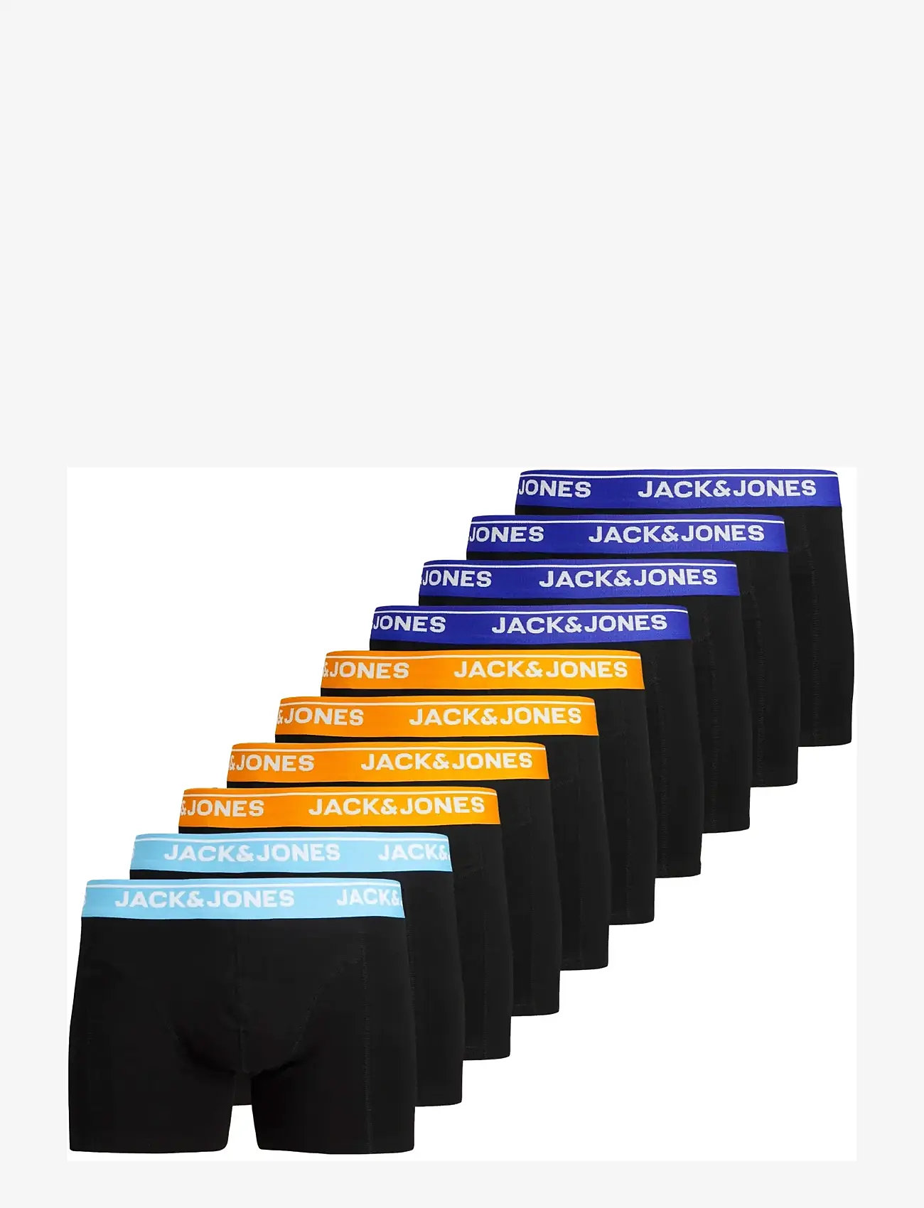 Jack & Jones - JACTHEODORE SOLID TRUNKS 10 PACK - trunks - black - 0