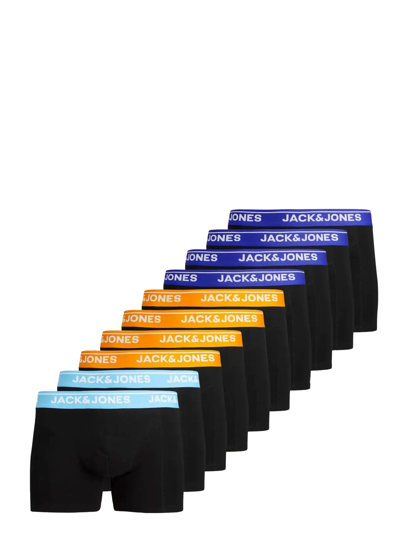 JACTHEODORE SOLID TRUNKS 10 PACK - BLACK