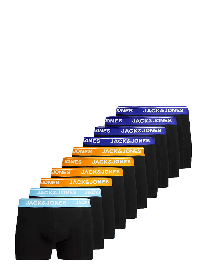 Jack & Jones - JACTHEODORE SOLID TRUNKS 10 PACK - multipack kalsonger - black - 1